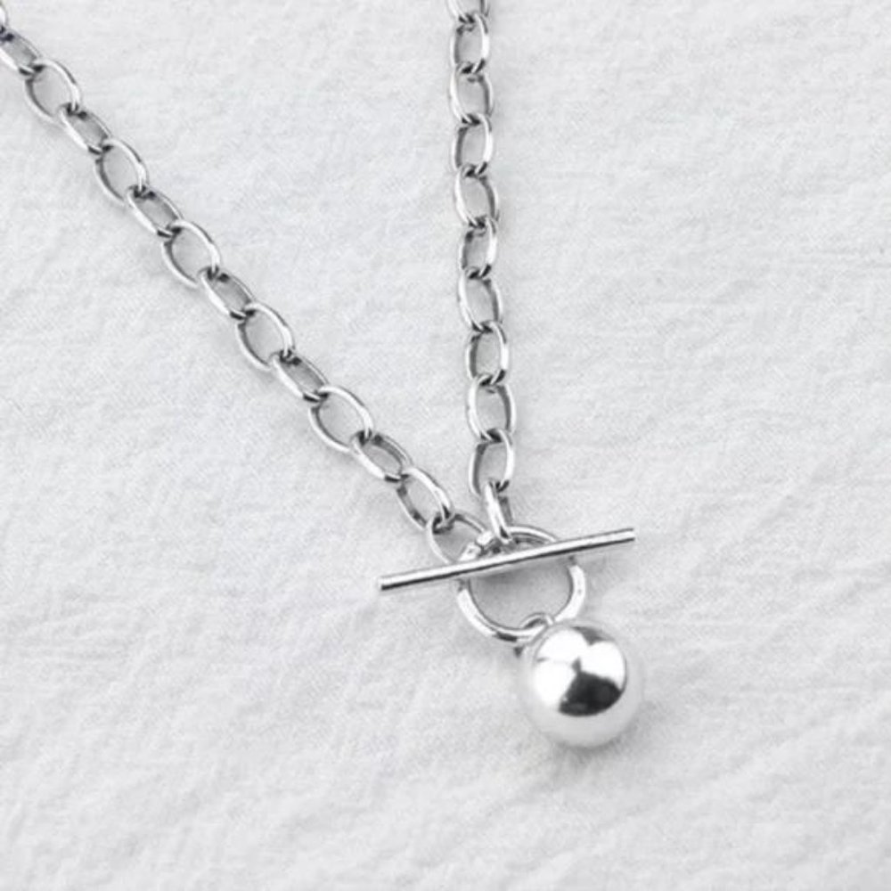 “20” 925 STERLING SILVER BEAD NECKLACE, NICE NECKLACE, CUTE NECKLACE. - Picture 6 of 6